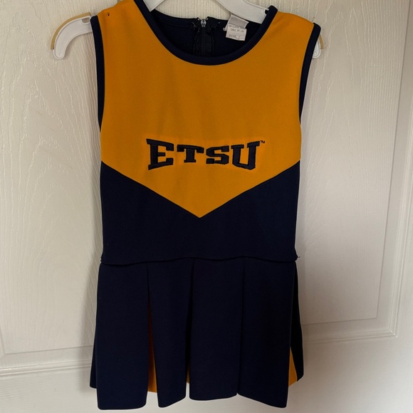 Little King Other - ETSU Girls' Navy and Gold Cheer Dress